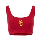USC Trojans Women's Hype and Vice Cardinal SC Interlock Crop Top